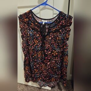 Floral Print Women's Top